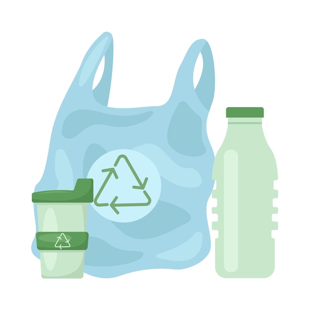 Vector illustration of plastic bag