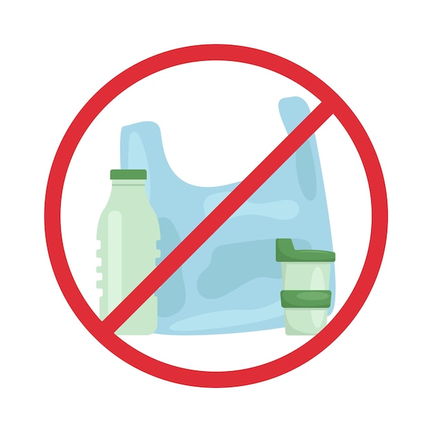 Illustration of plastic bag