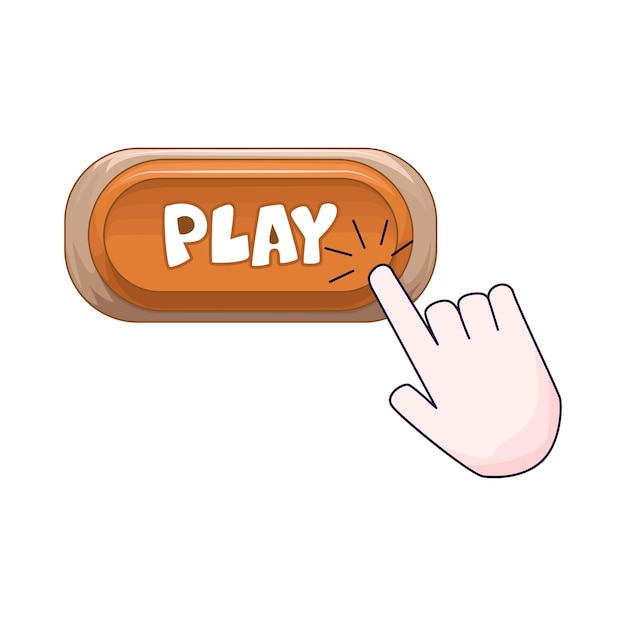 Vector illustration of play button