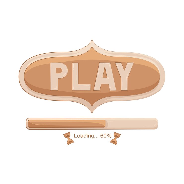 Vector illustration of play button