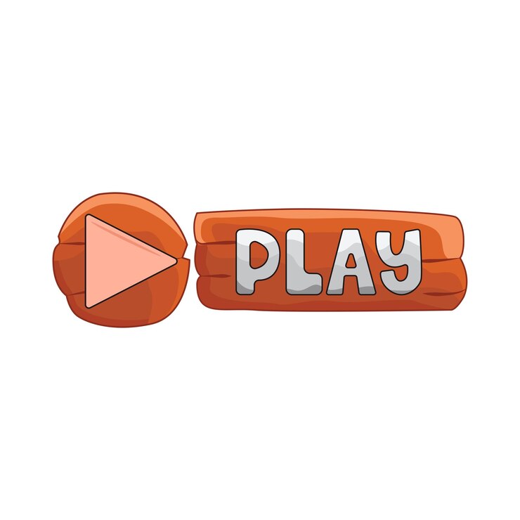 Vector illustration of play button