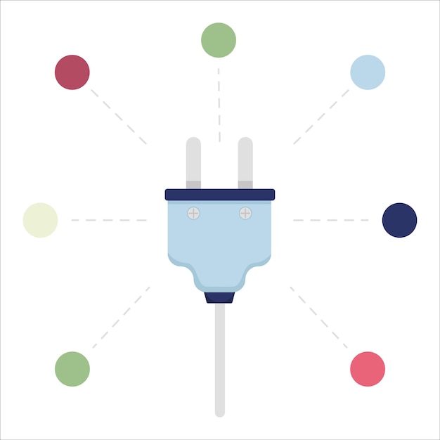 Vector illustration of plug