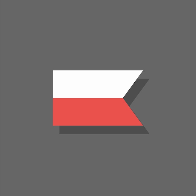 Illustration of Poland flag Template