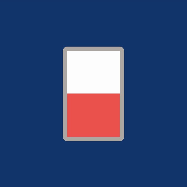 Illustration of Poland flag Template