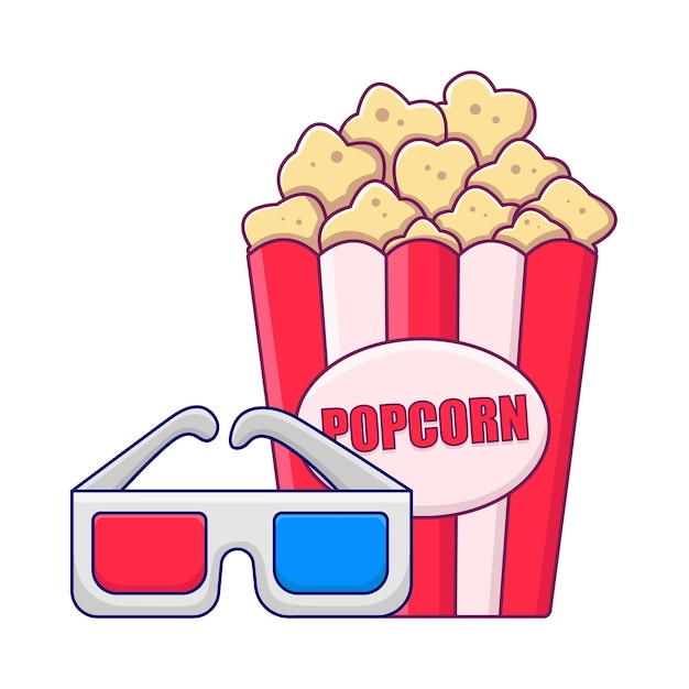 Illustration of popcorn