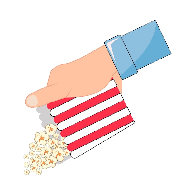 Vector illustration of popcorn