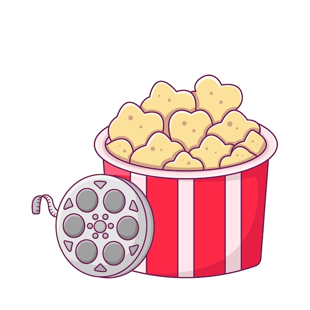 Illustration of popcorn