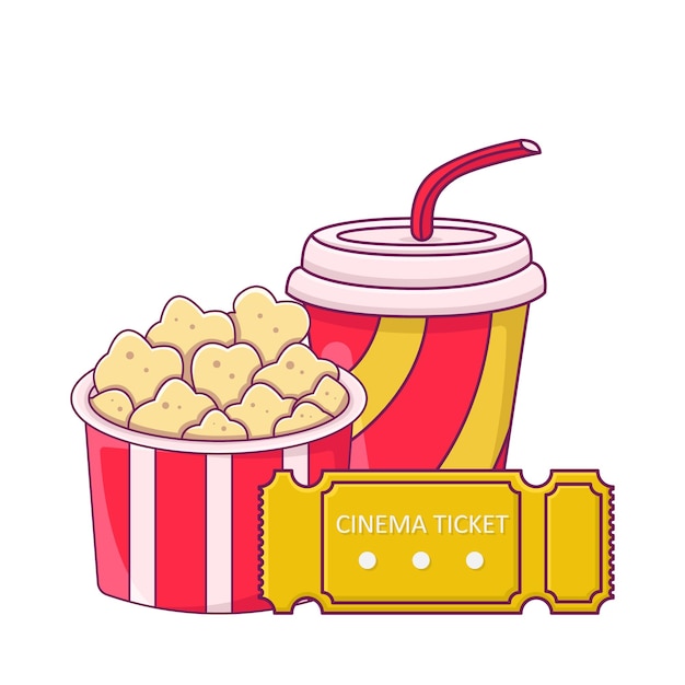 Illustration of popcorn