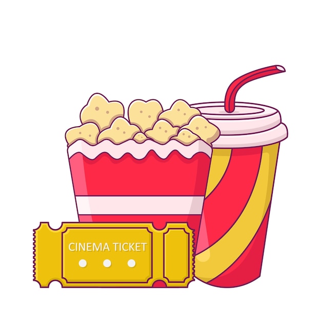 Illustration of popcorn