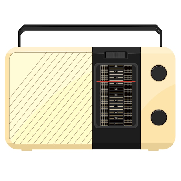 Vector illustration of a portable radio