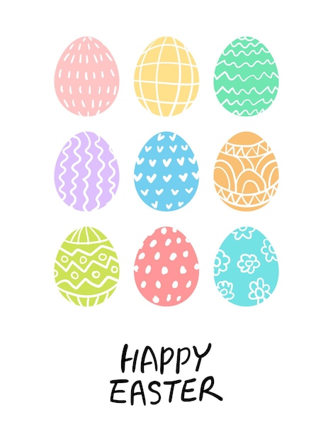 Illustration poster of Easter