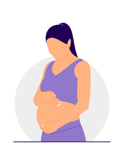 Illustration of pregnant women concept