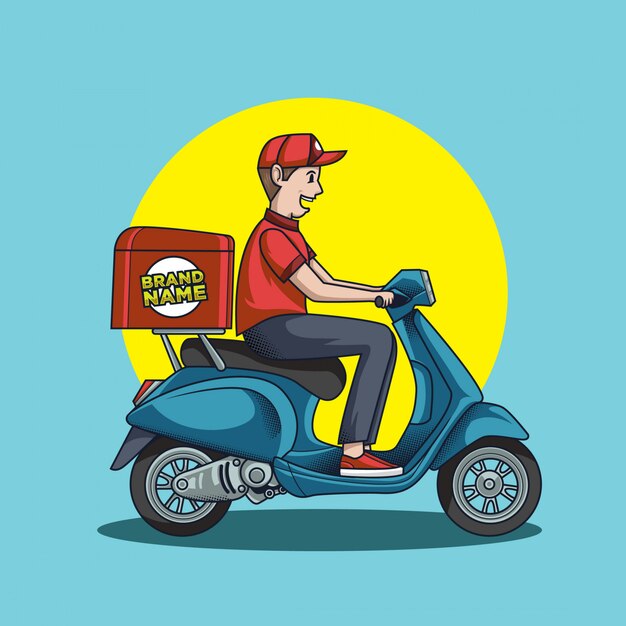   illustration of premium delivery