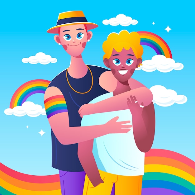 Illustration for pride month celebration