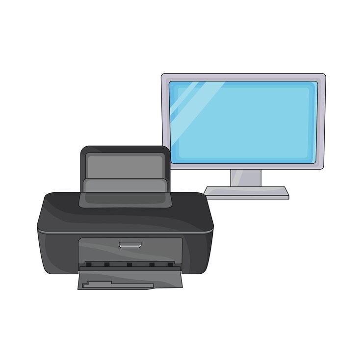 Vector illustration of printer