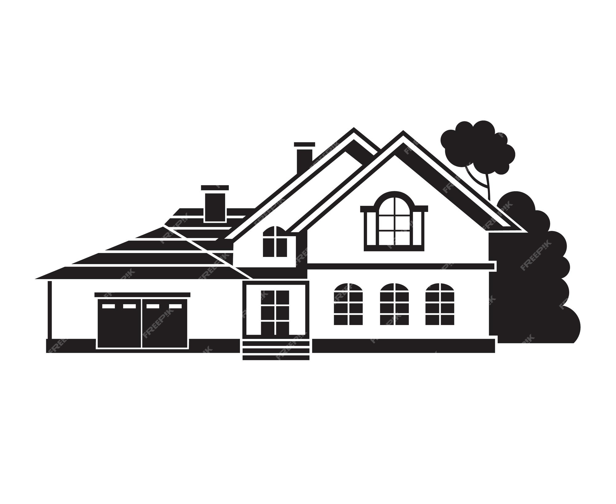 Premium Vector | Illustration of private house