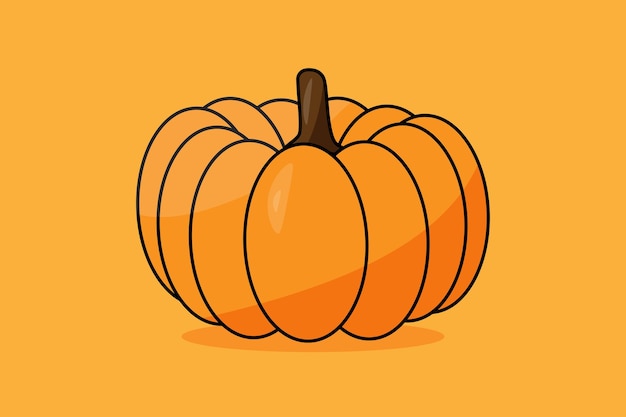 Illustration of a pumpkin vector design
