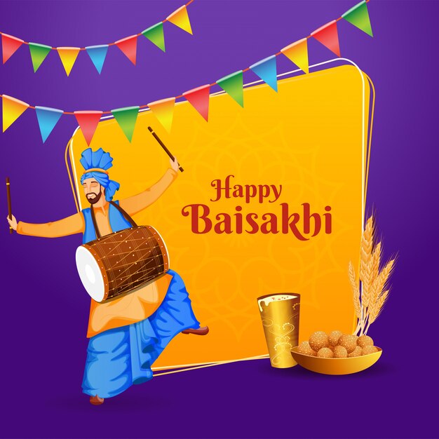 Illustrazione del punjabi festiva baisakhi