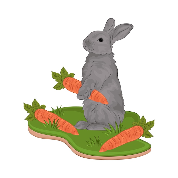Vector illustration of rabbit