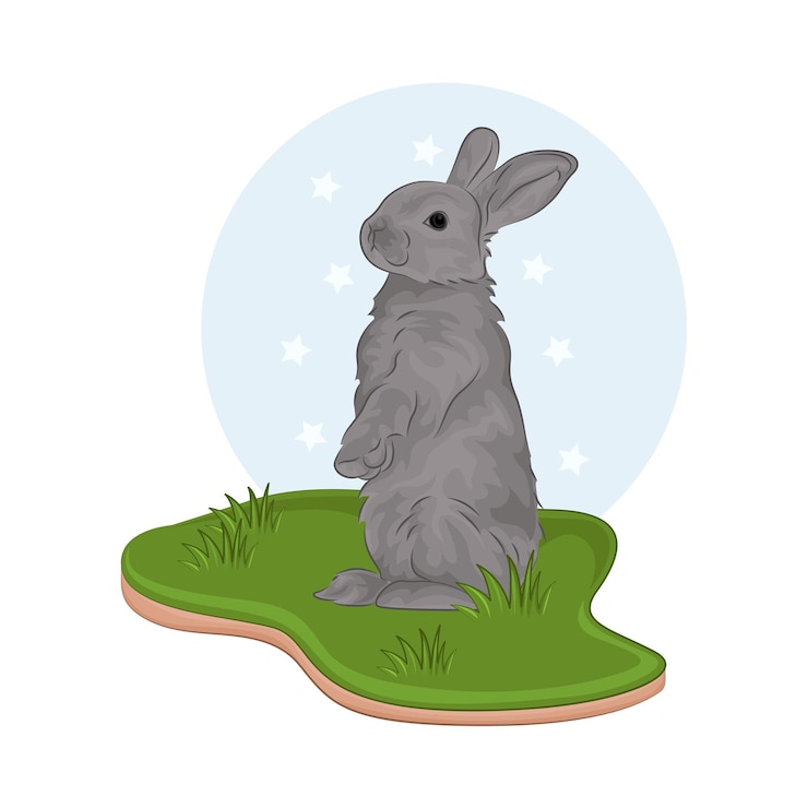 Vector illustration of rabbit