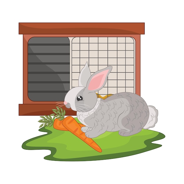 Vector illustration of rabbit