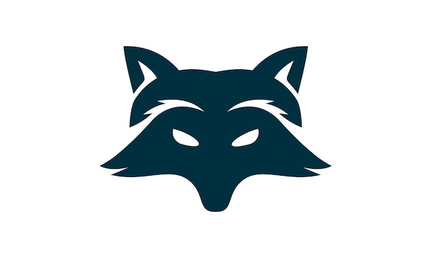 Illustration of raccoon head logo