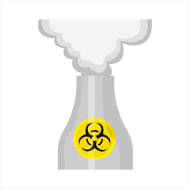 Vector illustration of radiation