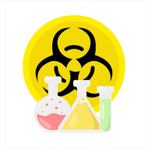 Vector illustration of radiation