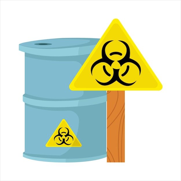 Vector illustration of radiation