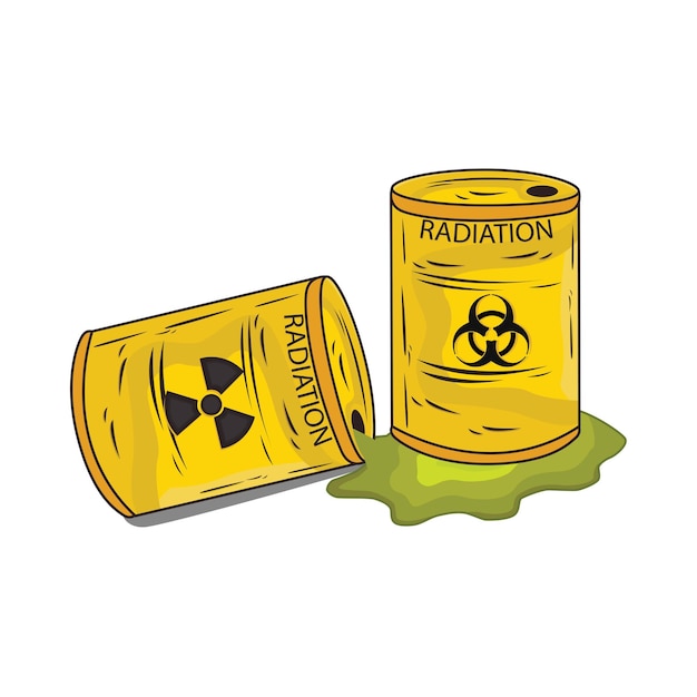 Vector illustration of radiation