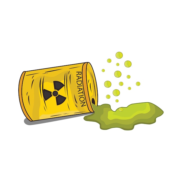 Vector illustration of radiation