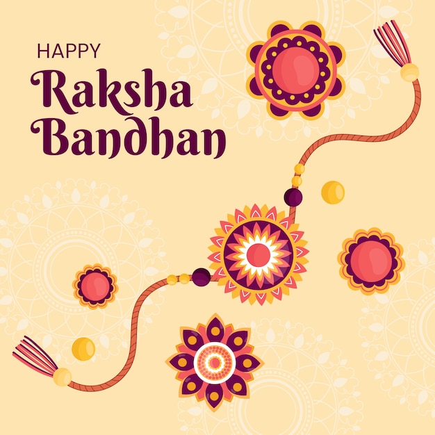 Vettore illustrazione per la celebrazione del festival raksha bandhan