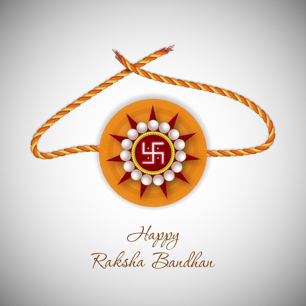 Illustration of raksha bandhan with beautiful rakhi
