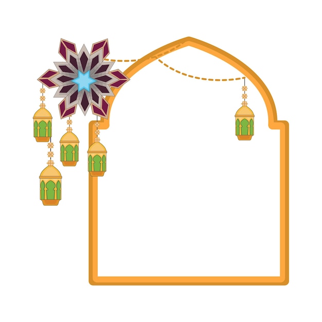 Vector illustration of ramadhan frame