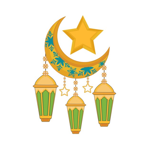 Illustration of ramadhan lantern