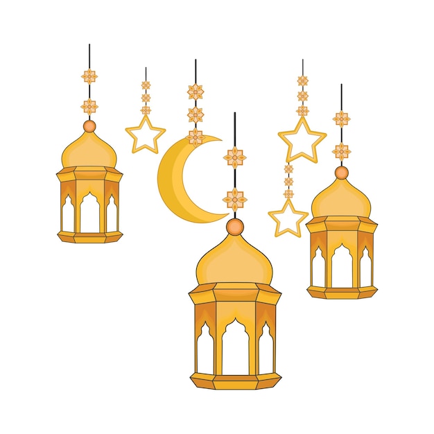 Illustration of ramadhan lantern