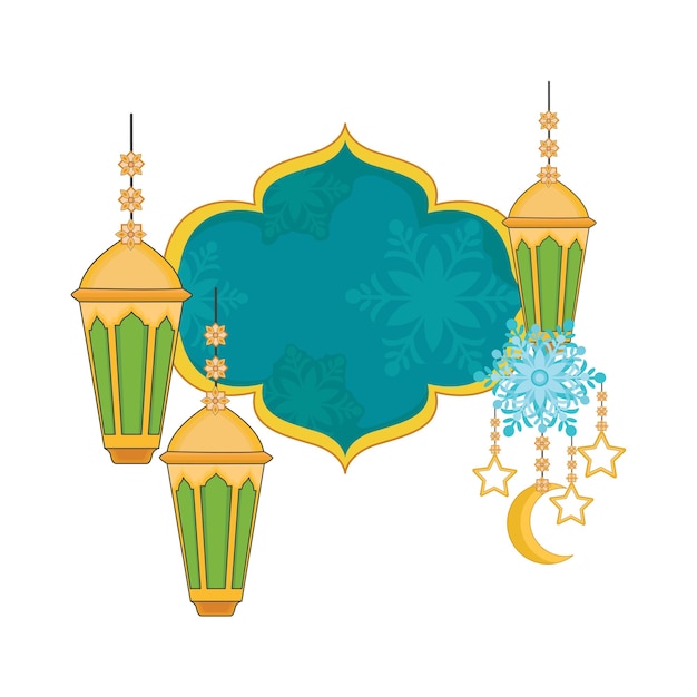 Vector illustration of ramadhan lantern