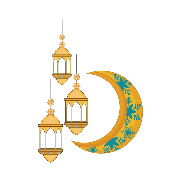 Illustration of ramadhan lantern