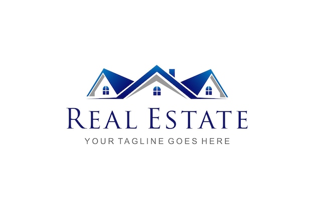 Illustration of Real estate company luxury and modern sign logo design