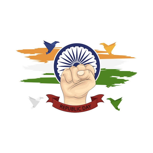 Vector illustration of republic day