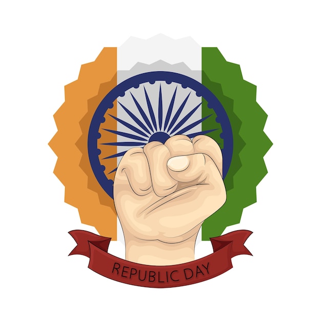 Vector illustration of republic day