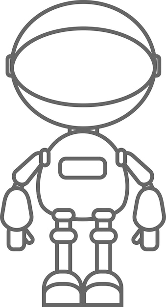 ロボット アイコンのイラスト