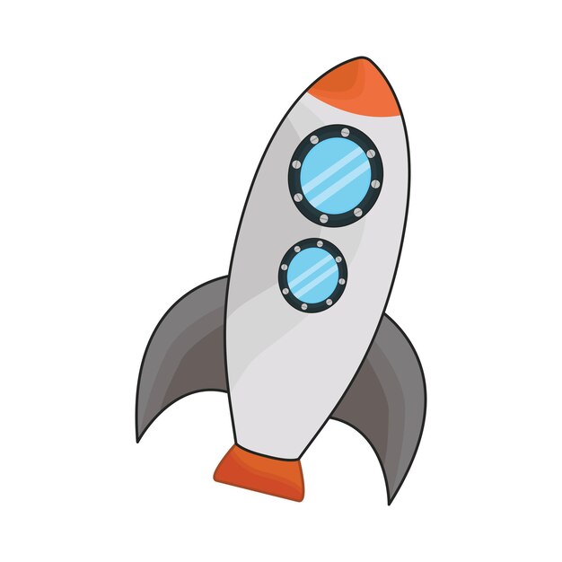 Vector illustration of rocket