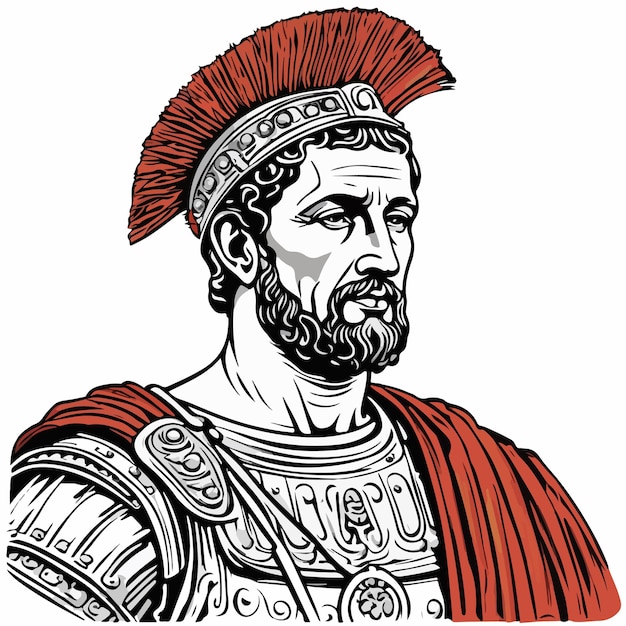 Vector illustration of a roman