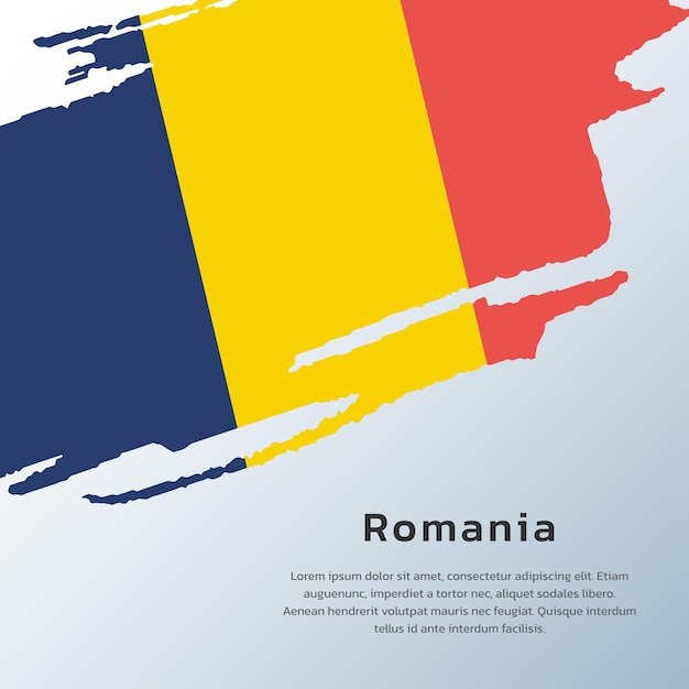 Illustration of Romania flag Template