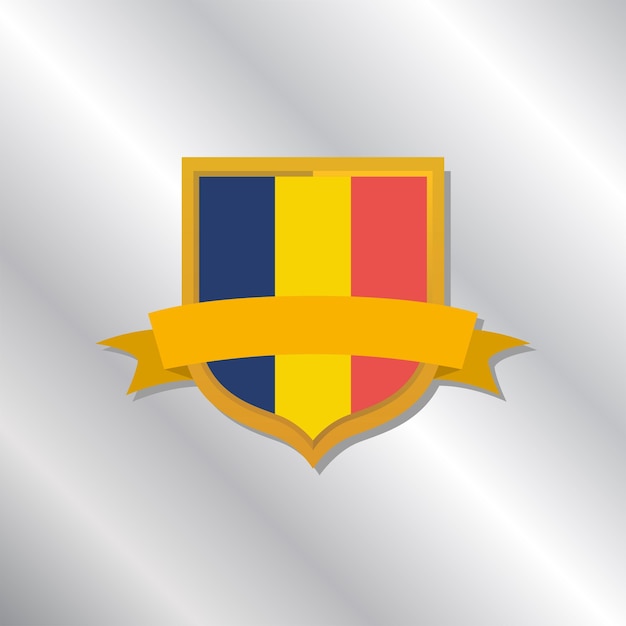 Illustration of Romania flag Template