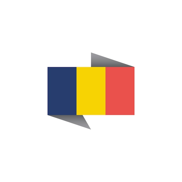 Illustration of romania flag template