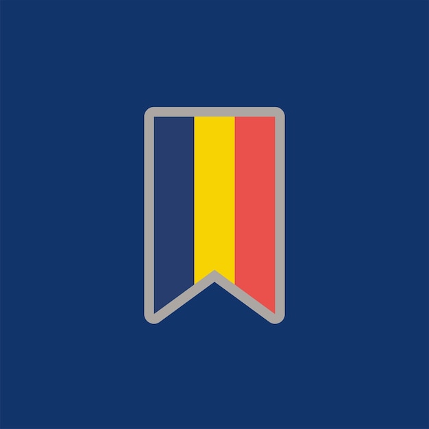 Illustration of Romania flag Template