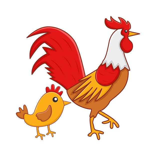 Illustration of rooster