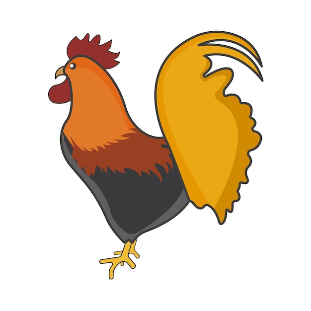 Illustration of rooster